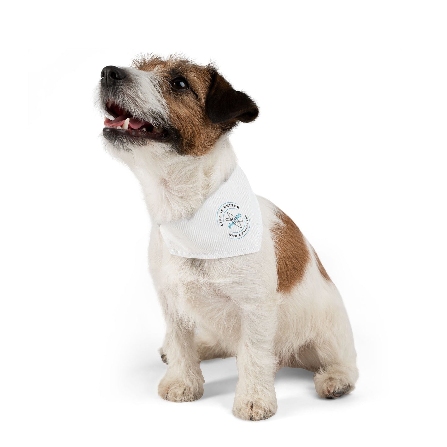 Life Is Better With A Paddle Pup White Bandana Collar