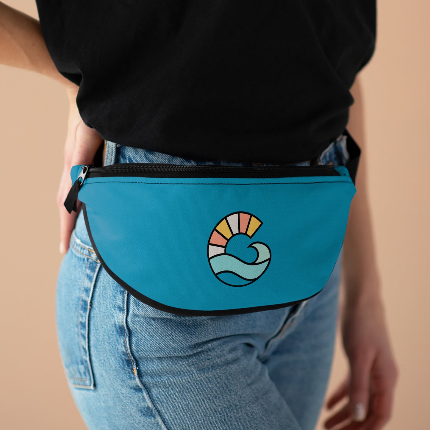Blue Monogram Fanny Pack
