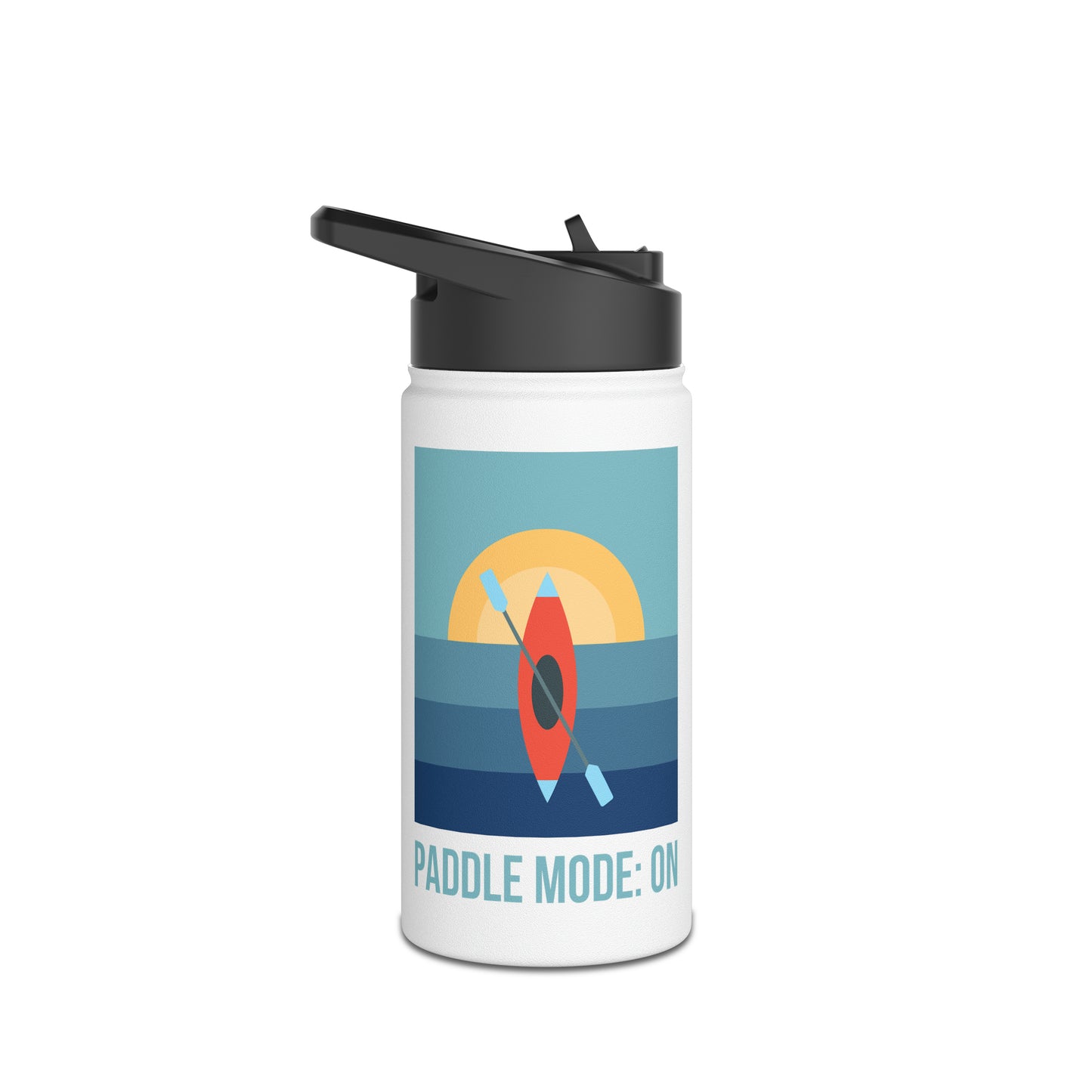 Paddle Mode: On Stainless Steel Water Bottle, Standard Lid