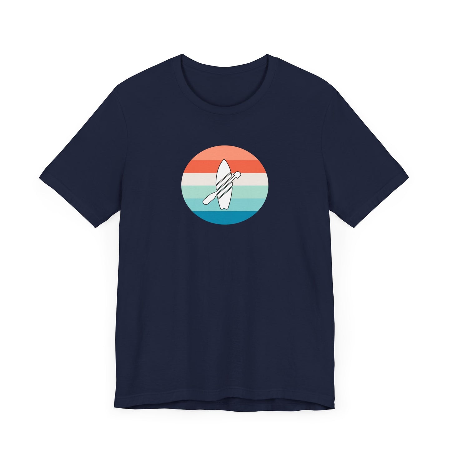 Multicolor Paddleboarding Jersey Short Sleeve Tee