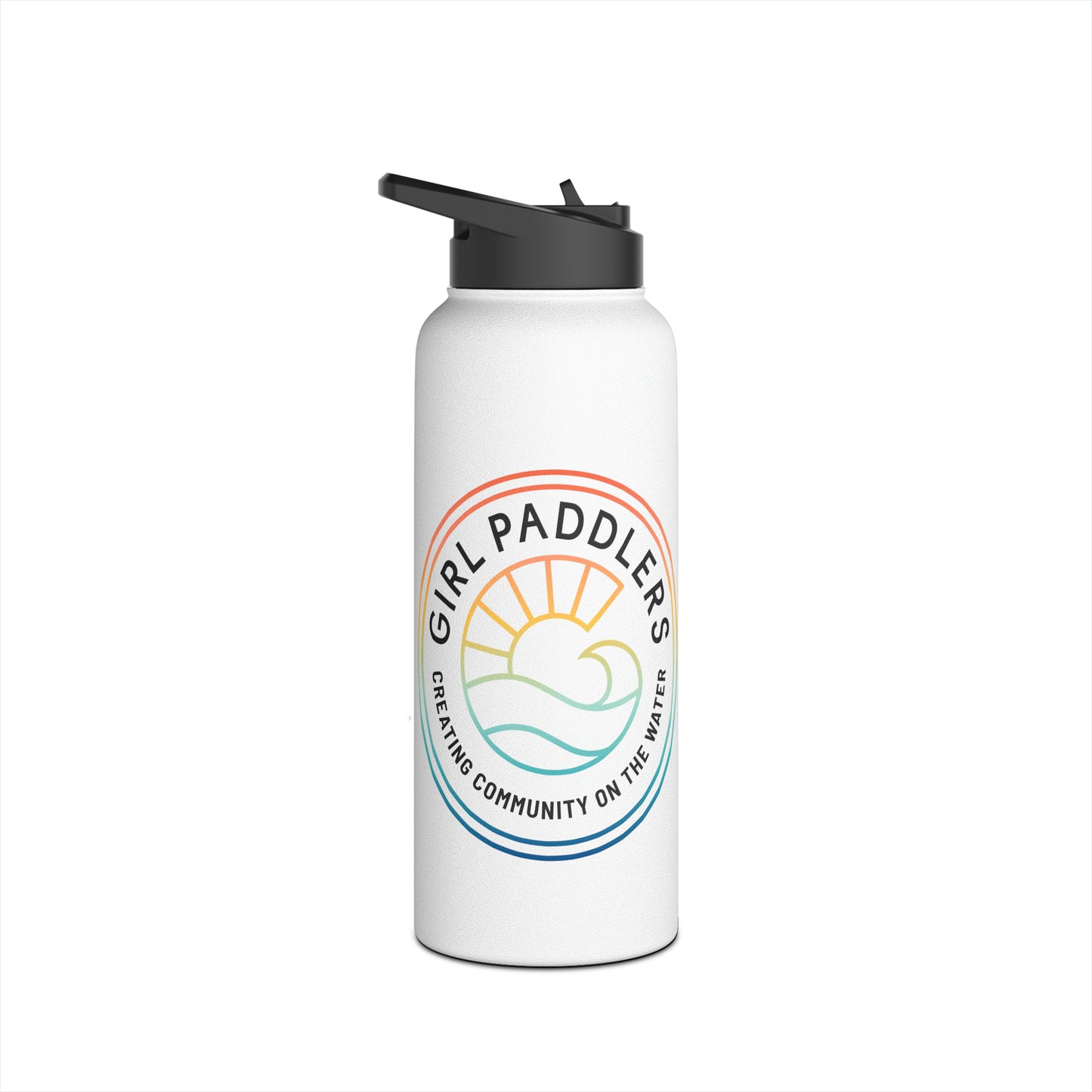 Girl Paddlers Stainless Steel Water Bottle, Standard Lid