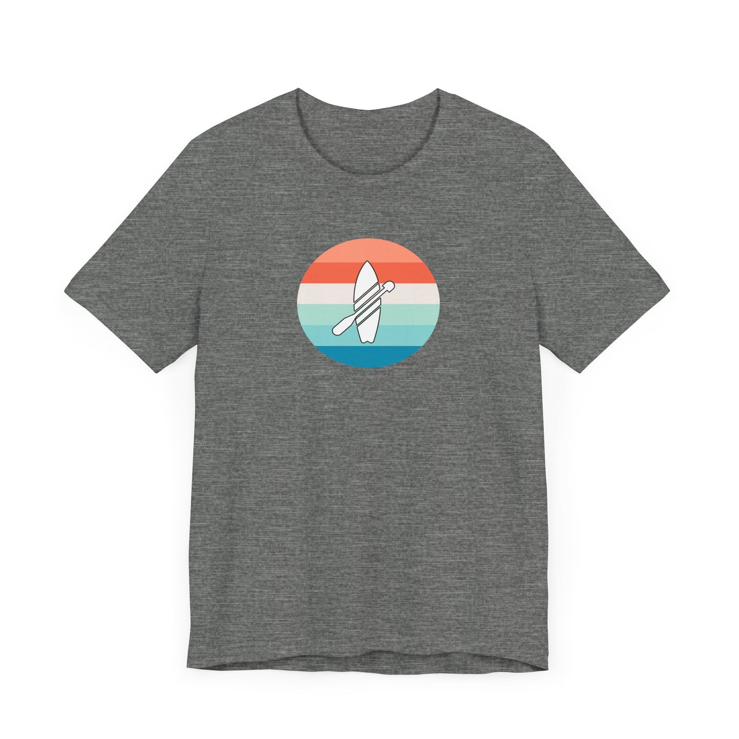 Multicolor Paddleboarding Jersey Short Sleeve Tee