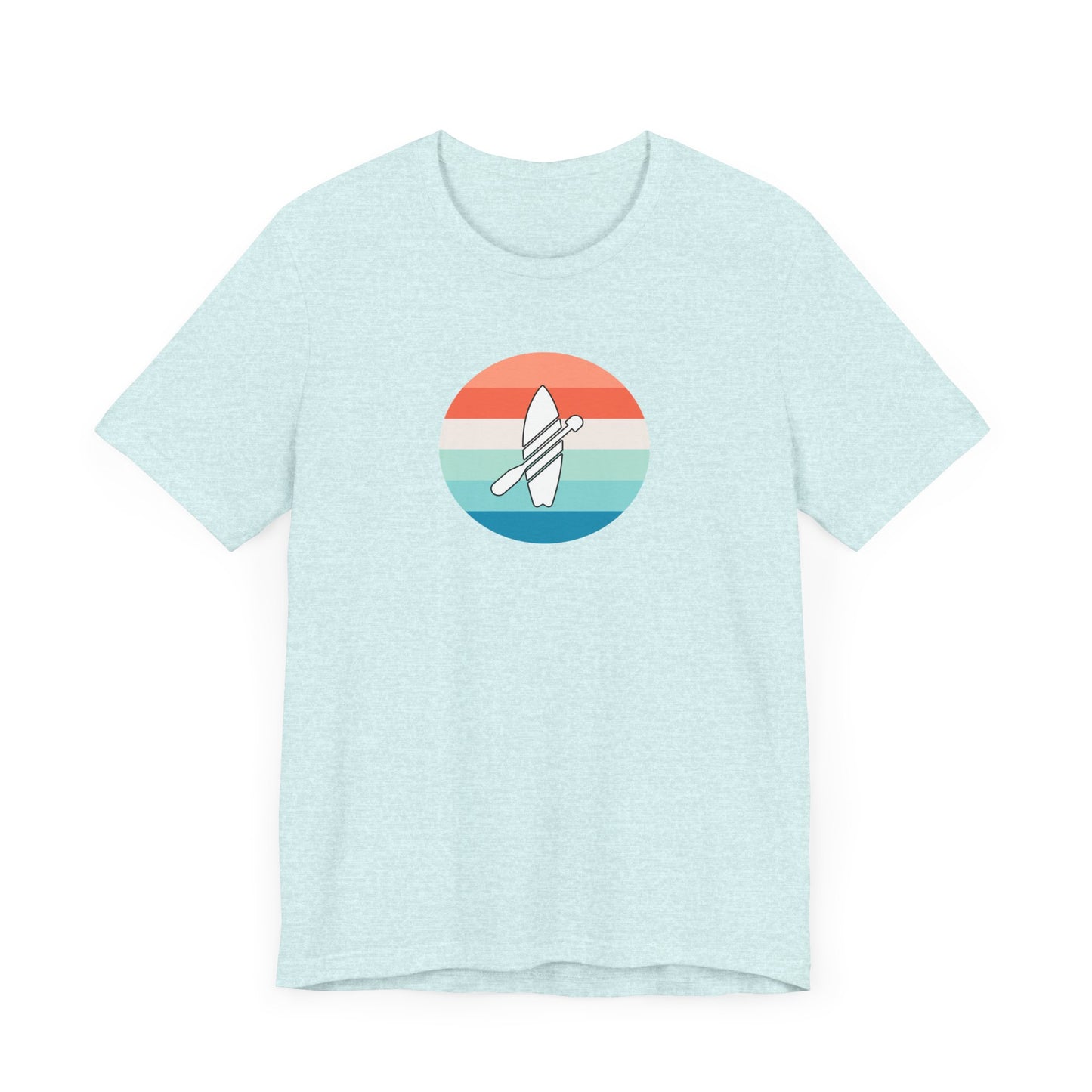 Multicolor Paddleboarding Jersey Short Sleeve Tee