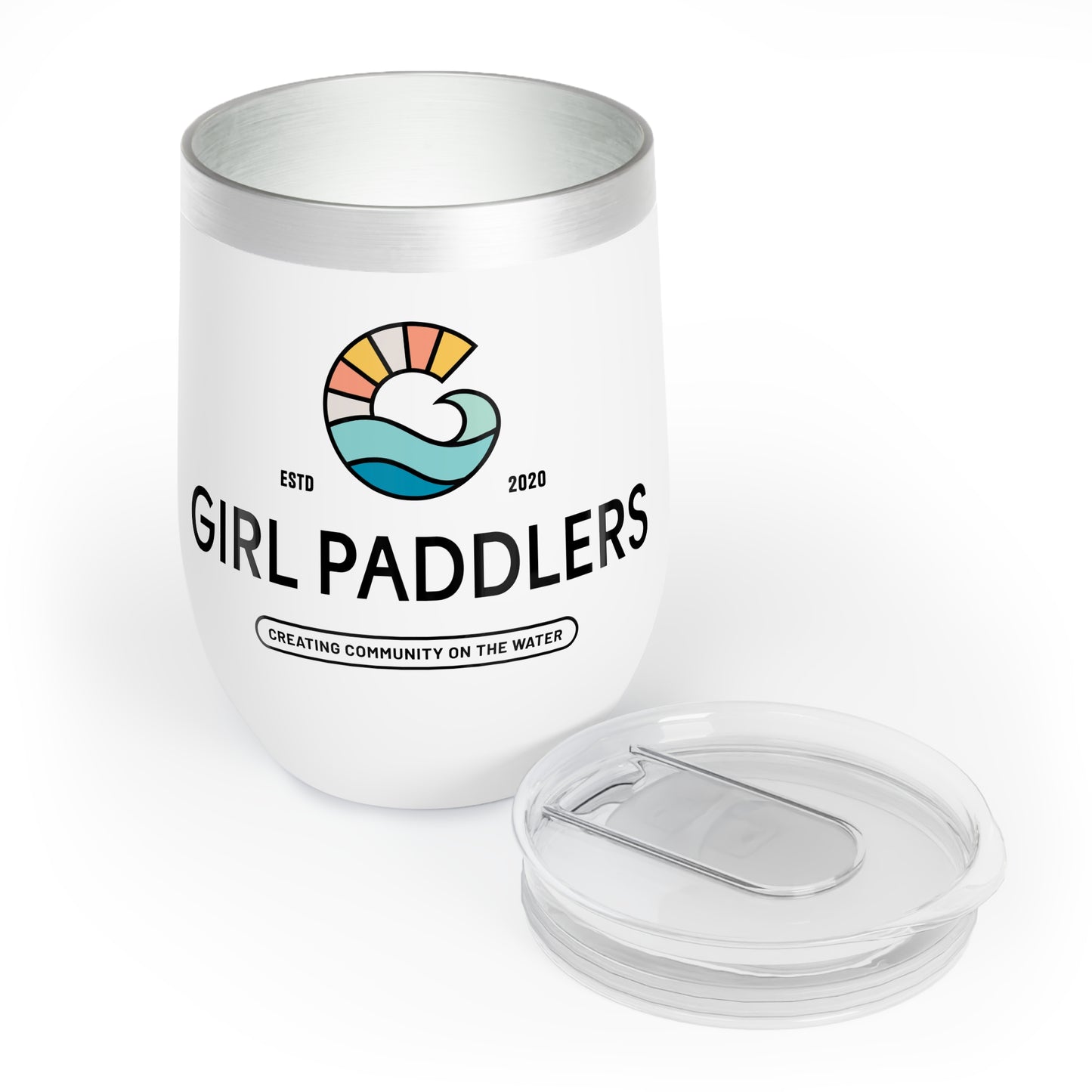 Girl Paddlers Wine Tumbler