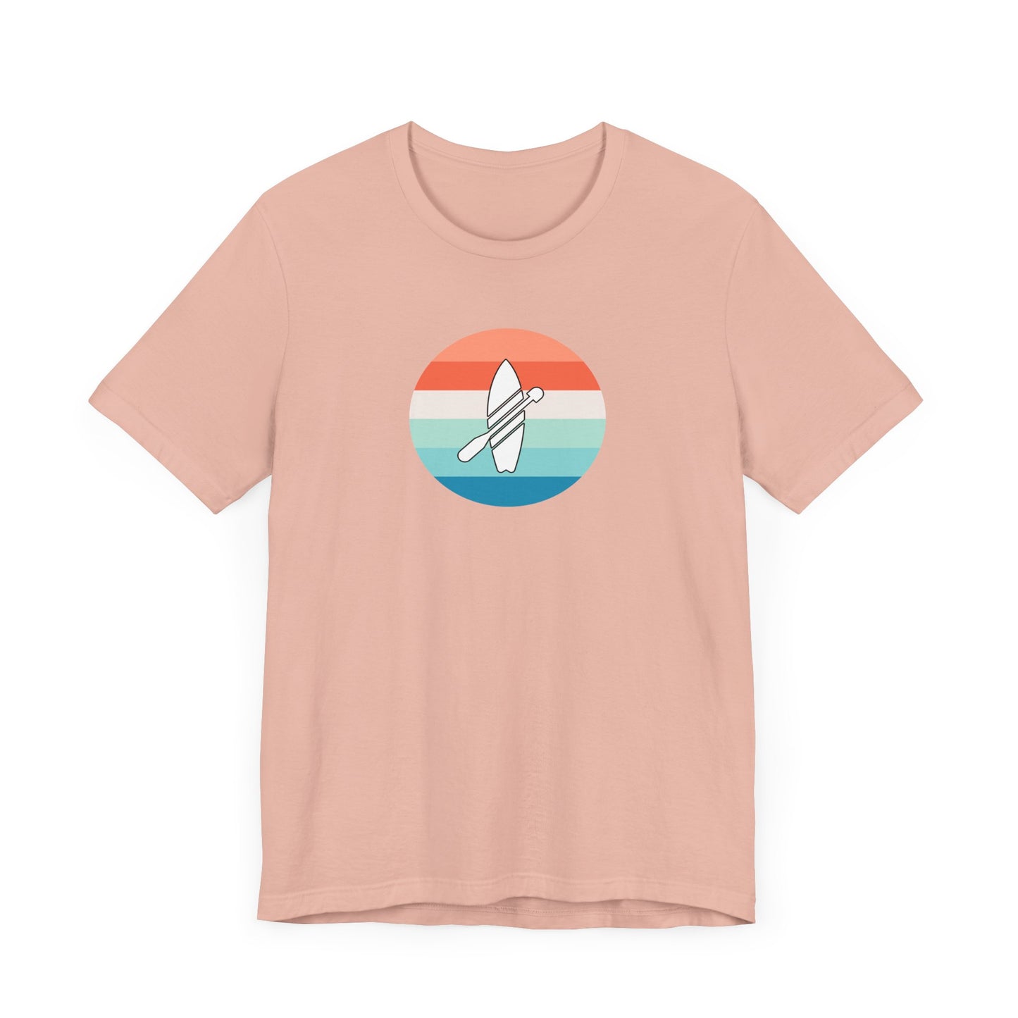 Multicolor Paddleboarding Jersey Short Sleeve Tee