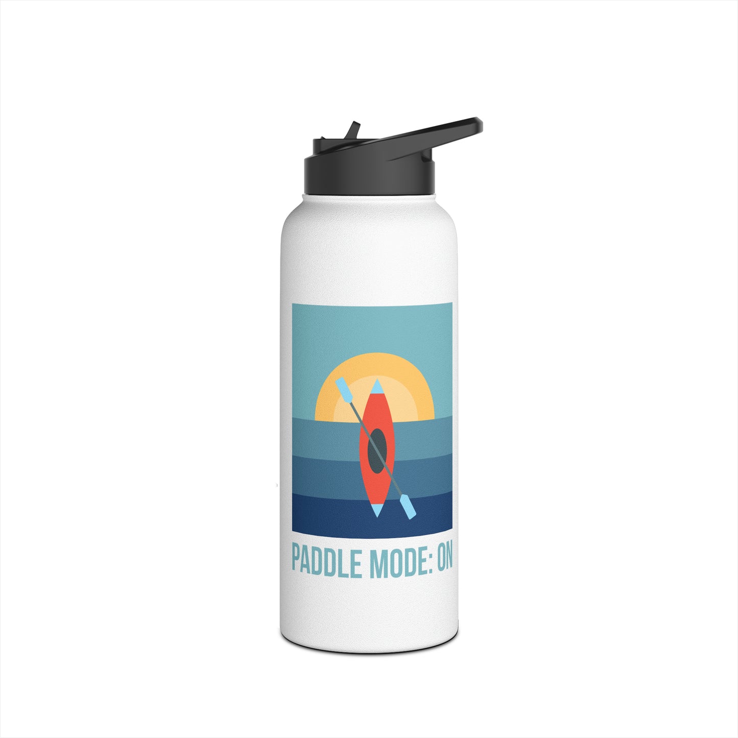 Paddle Mode: On Stainless Steel Water Bottle, Standard Lid