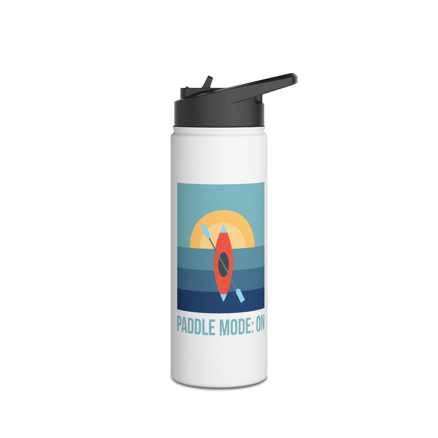 Paddle Mode: On Stainless Steel Water Bottle, Standard Lid