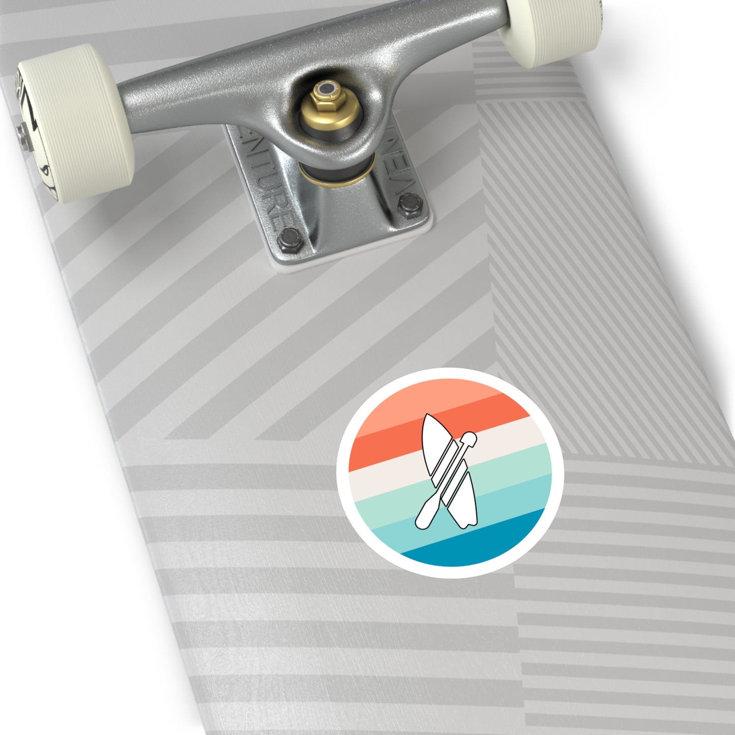 Multicolor Paddleboarding Sticker, Indoor\Outdoor