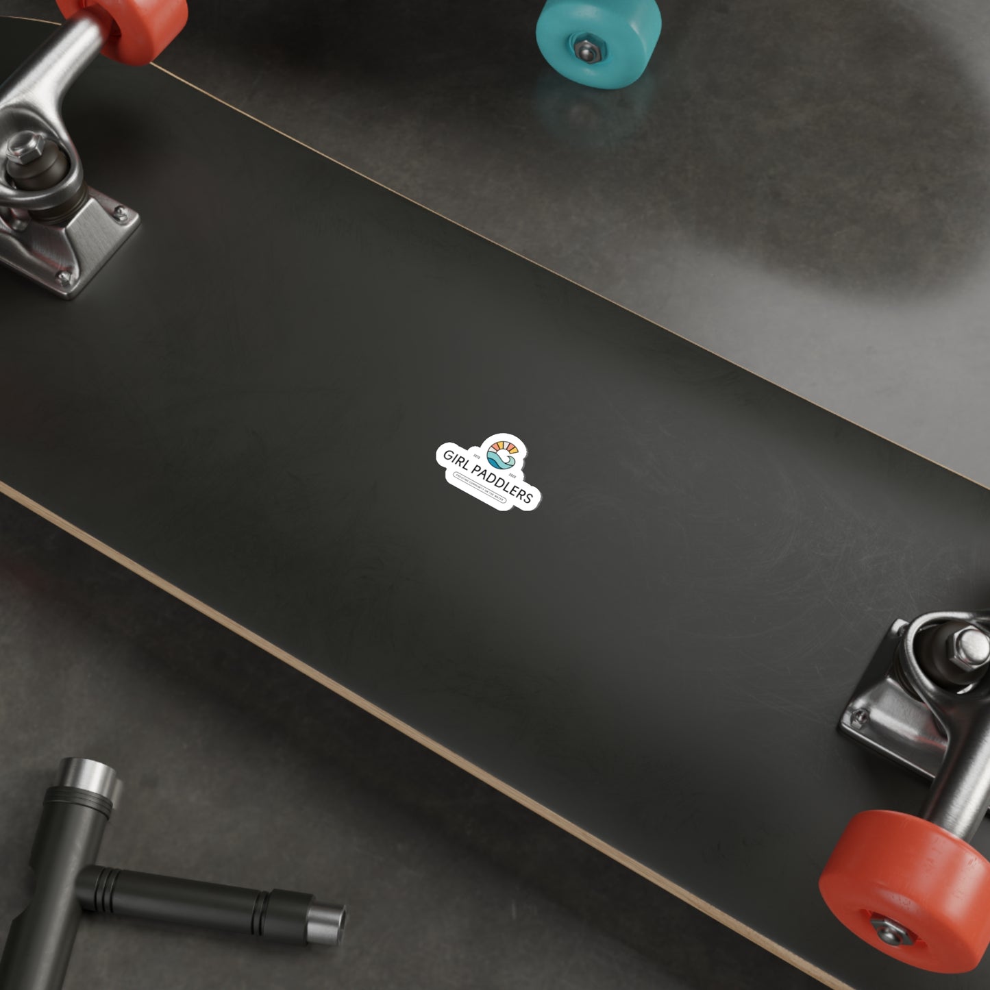 Girl Paddlers Die-Cut Sticker