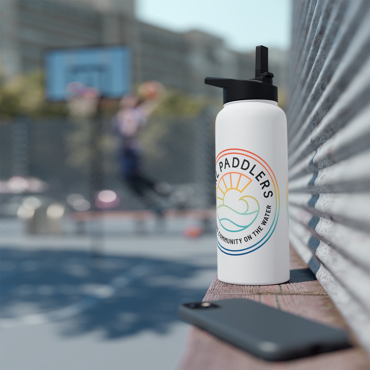 Girl Paddlers Stainless Steel Water Bottle, Standard Lid