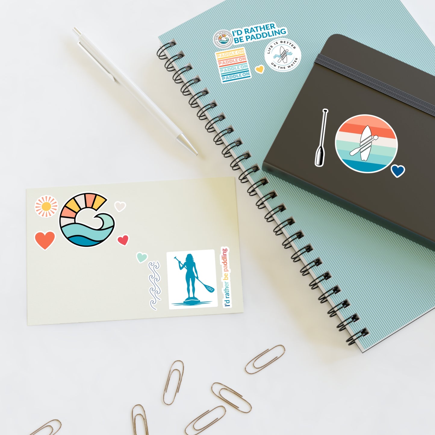 Paddleboarding Sticker Sheets