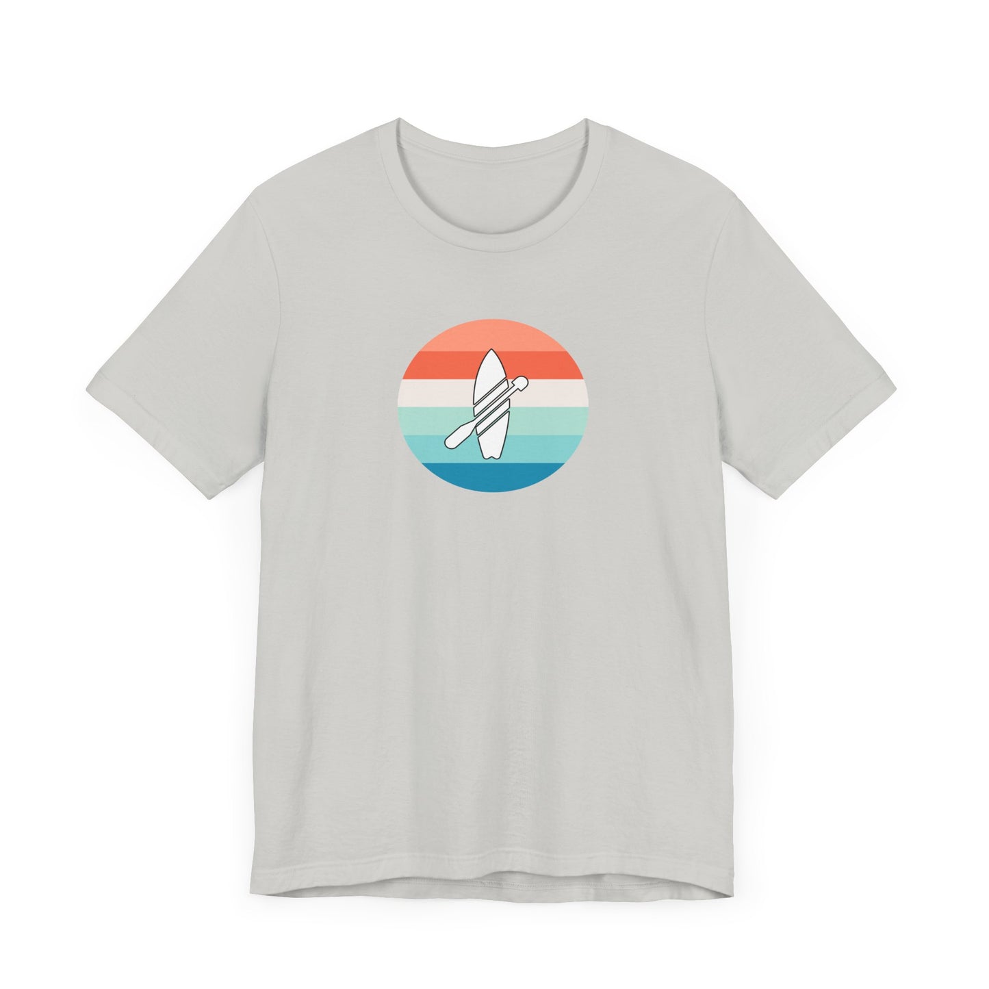 Multicolor Paddleboarding Jersey Short Sleeve Tee