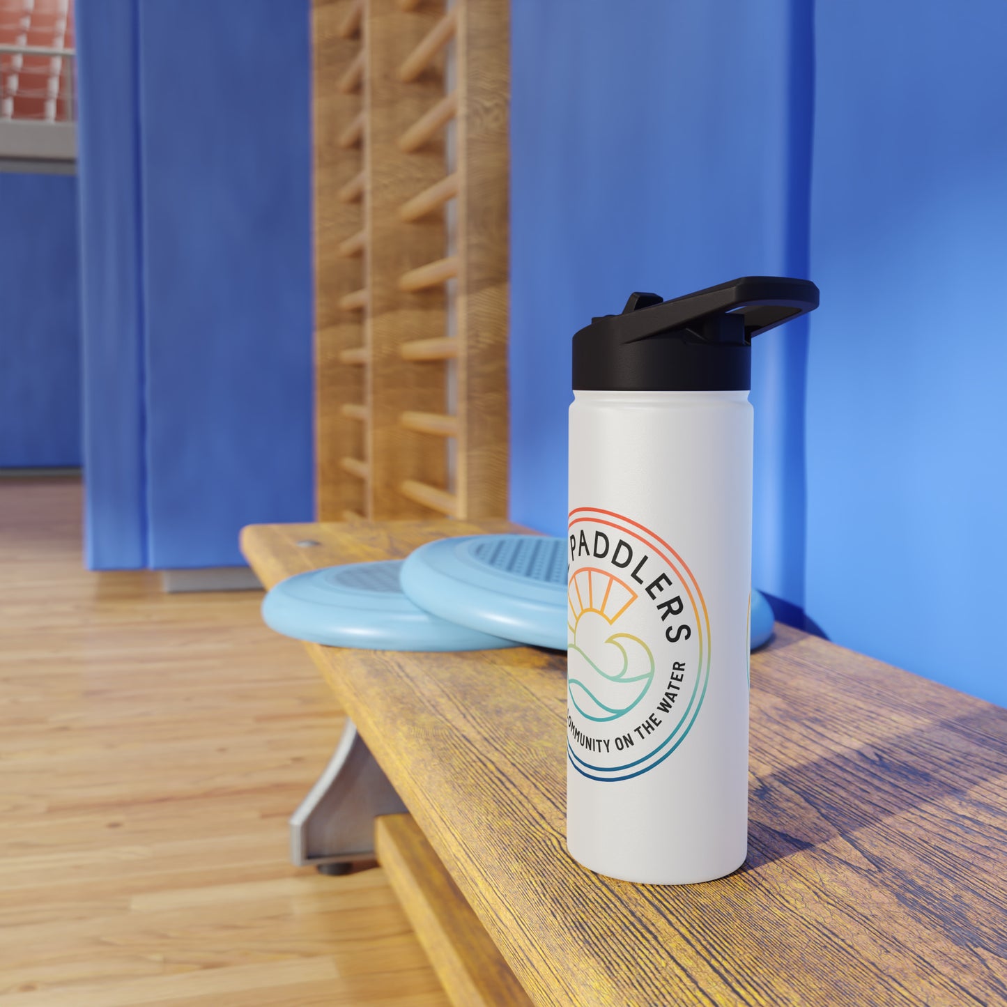 Girl Paddlers Stainless Steel Water Bottle, Standard Lid