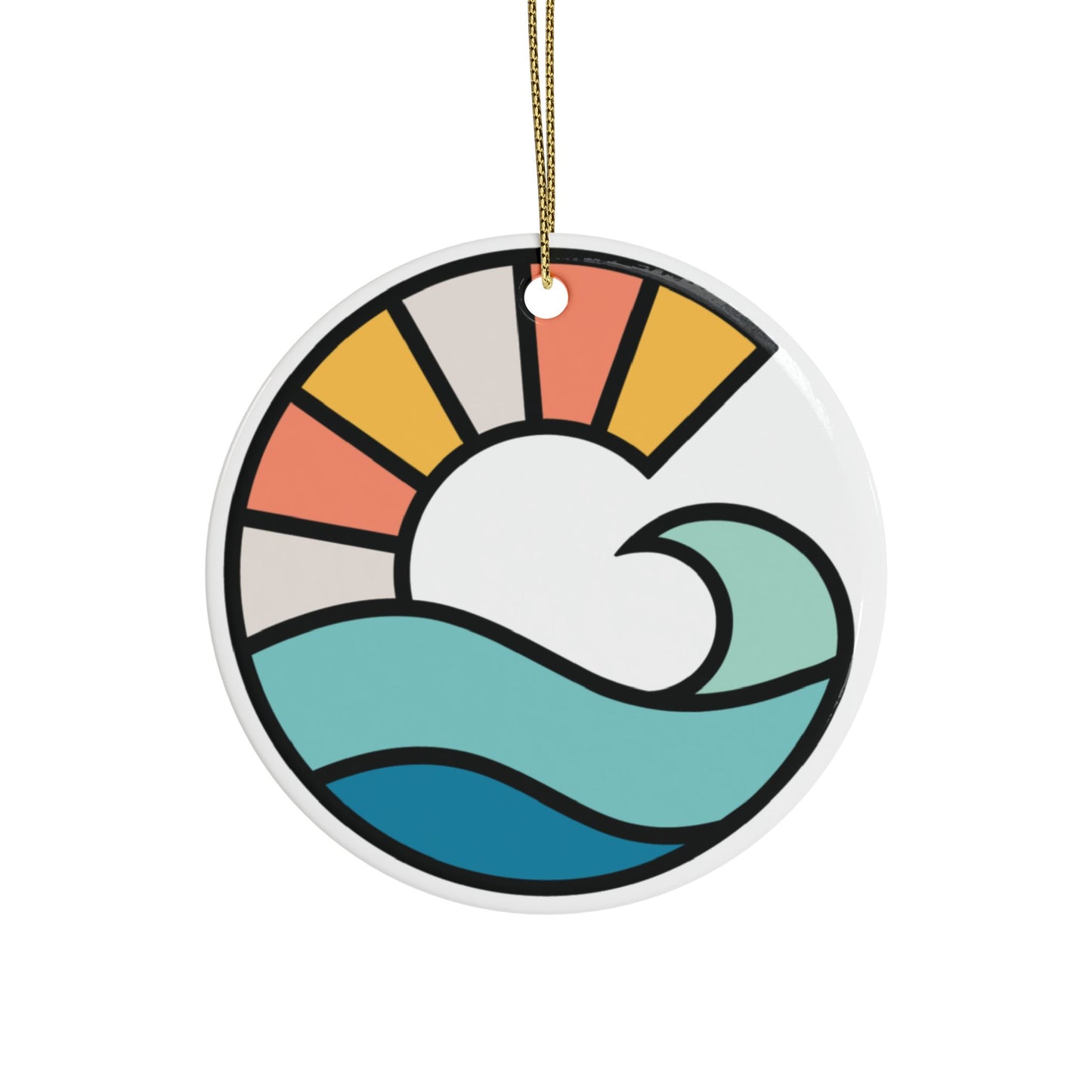 Girl Paddlers Monogram Ceramic Ornaments