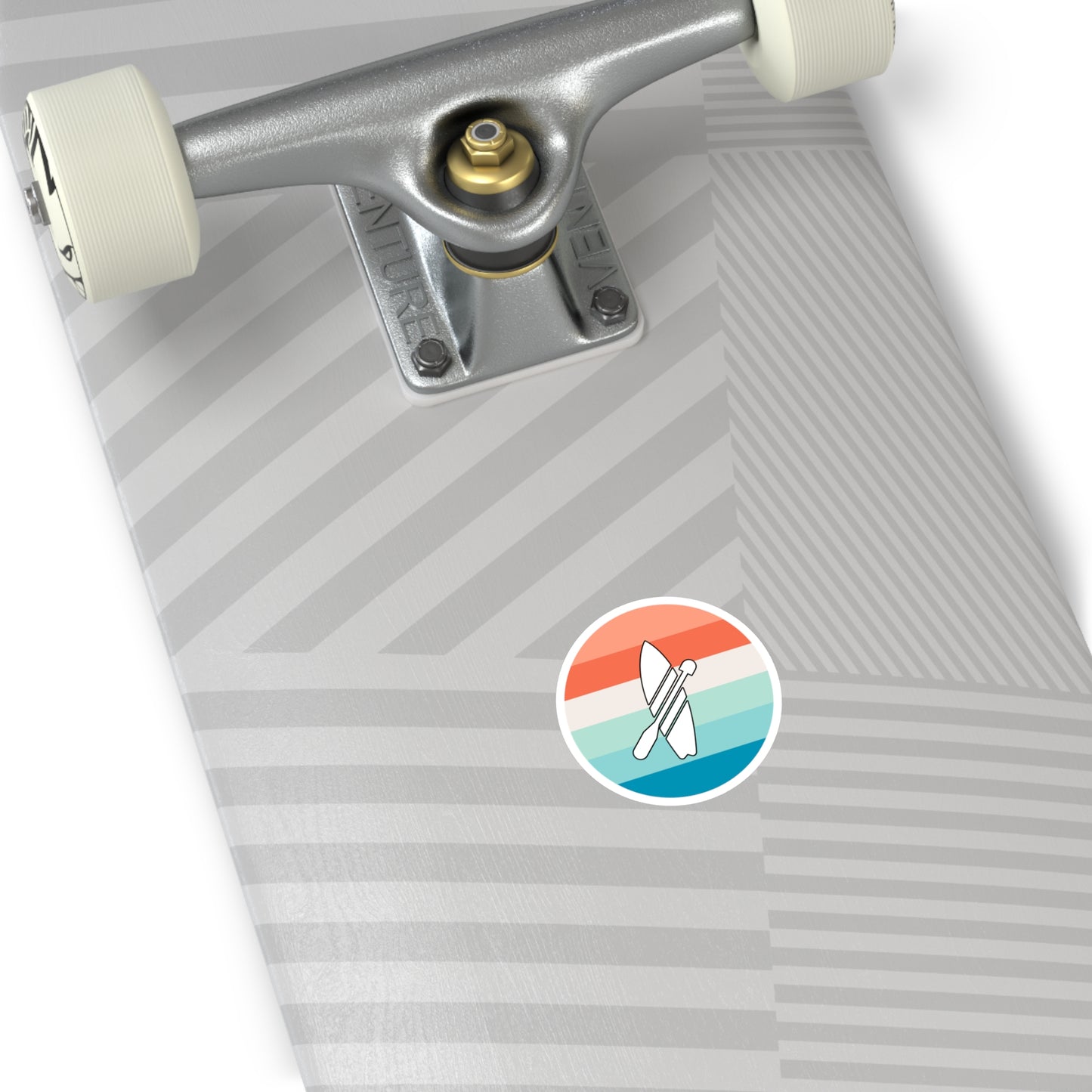 Multicolor Paddleboarding Sticker, Indoor\Outdoor