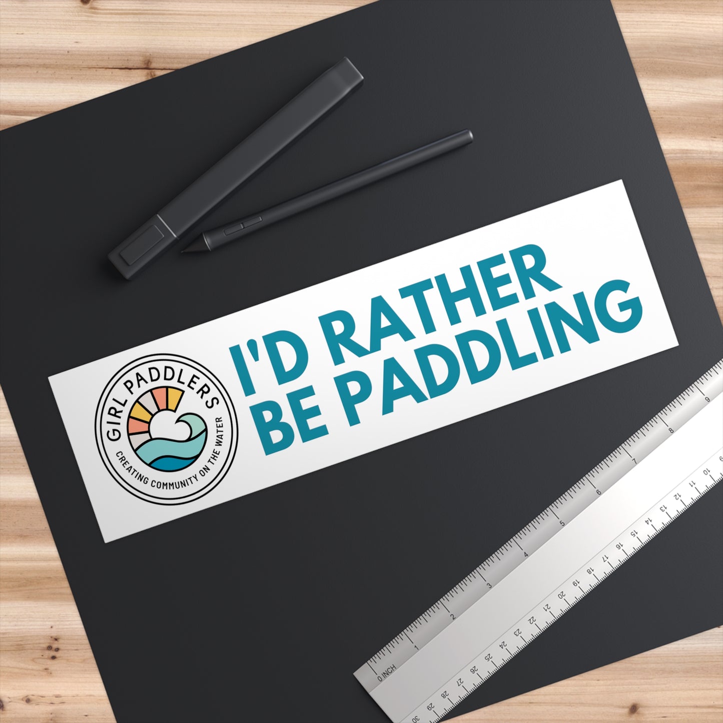 "I'd Rather Be Paddling" Bumper Stickers