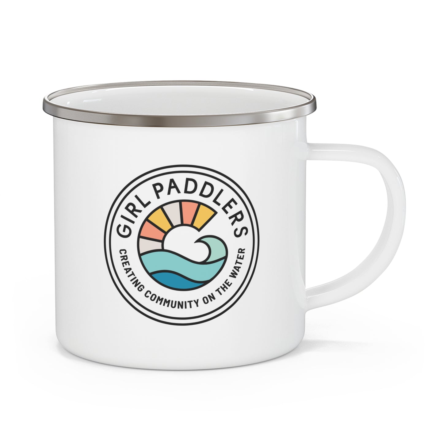 Girl Paddlers Camping Mug