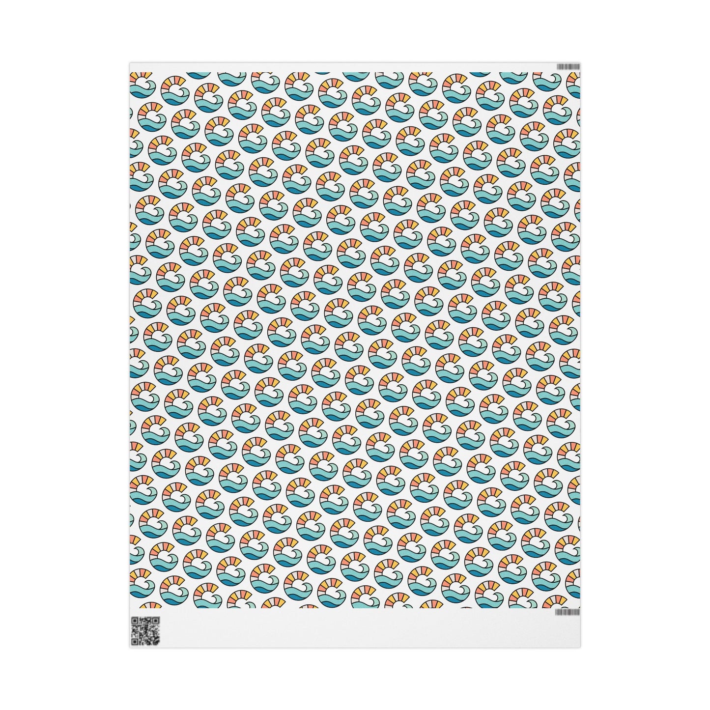 Girl Paddles Monogram Wrapping Paper