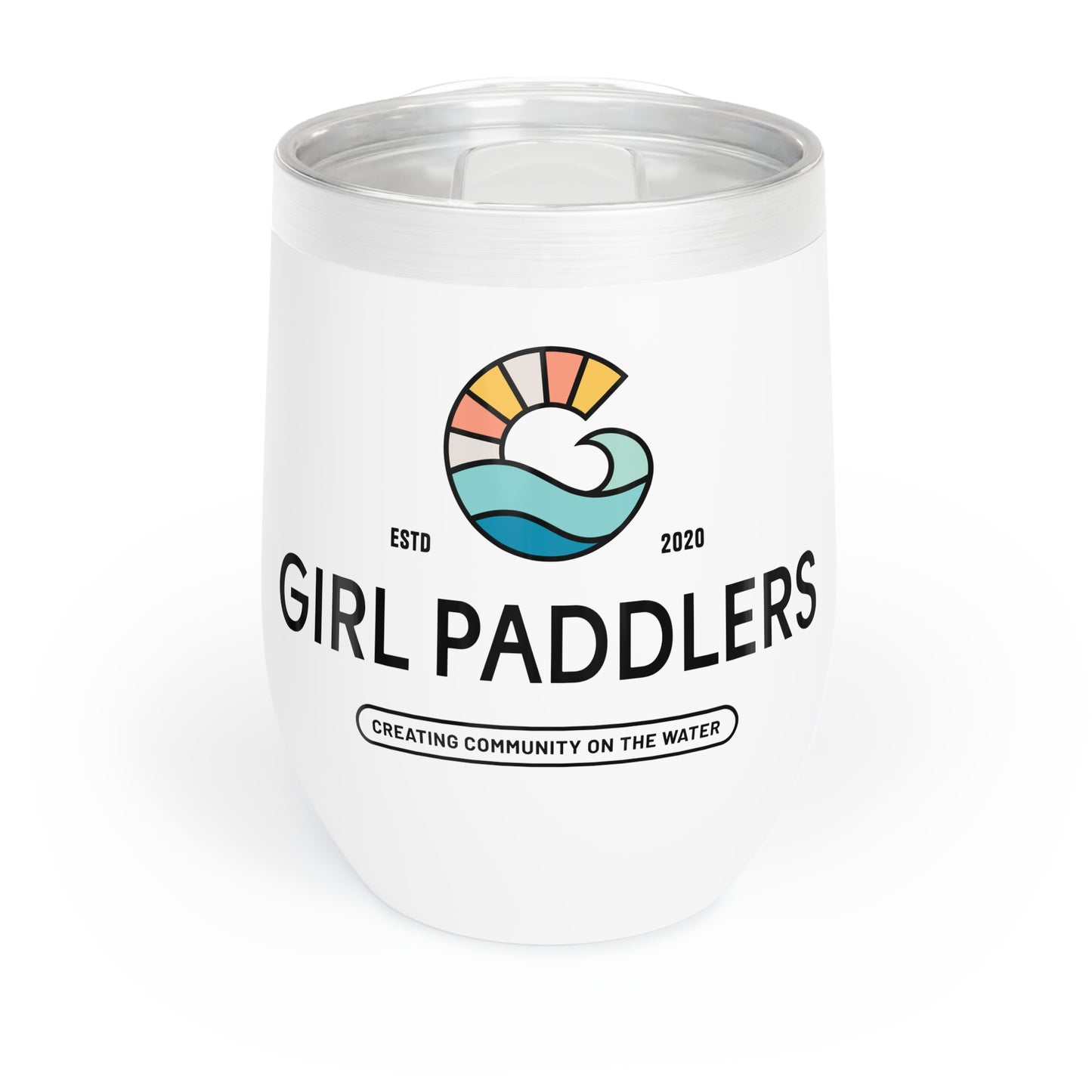 Girl Paddlers Wine Tumbler