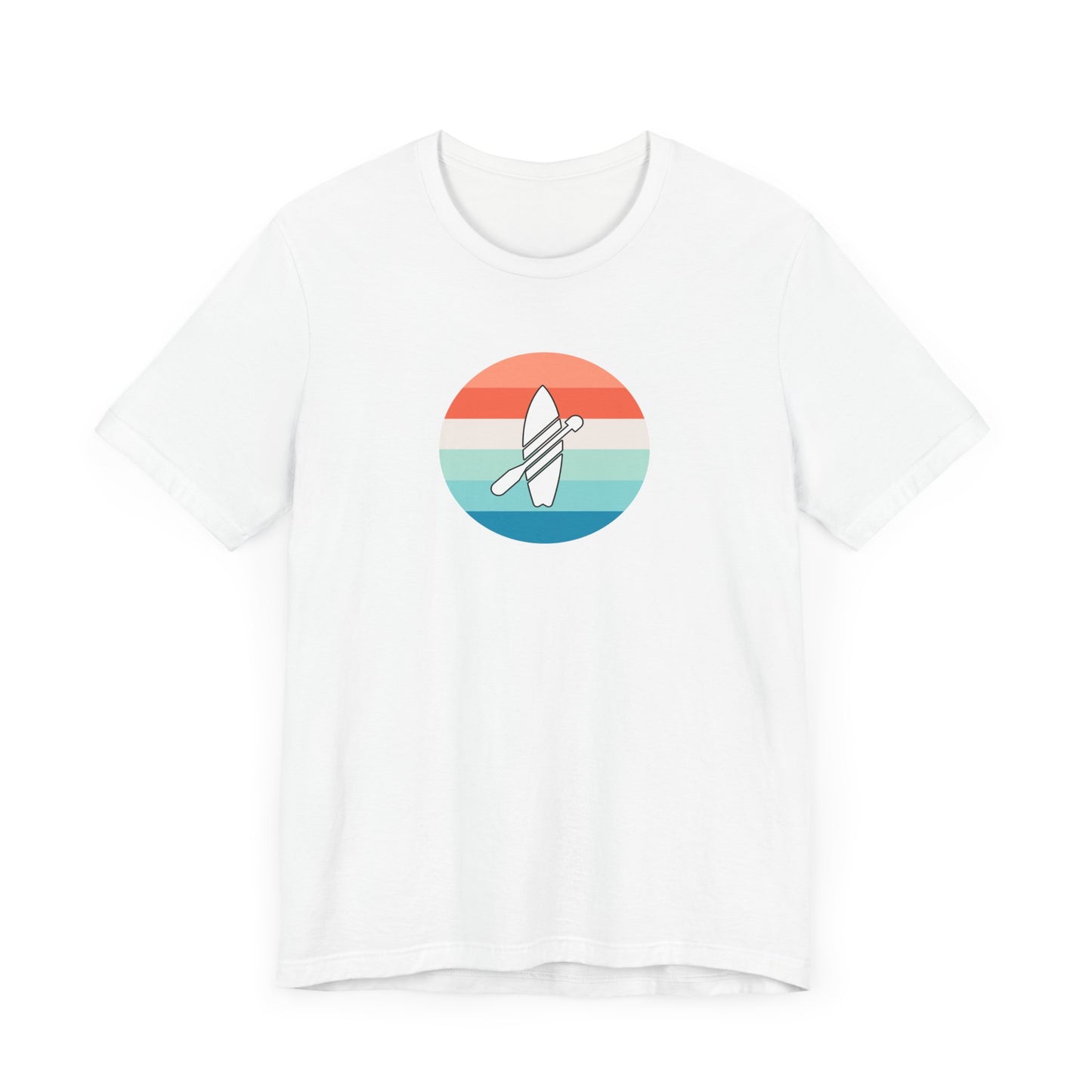 Multicolor Paddleboarding Jersey Short Sleeve Tee