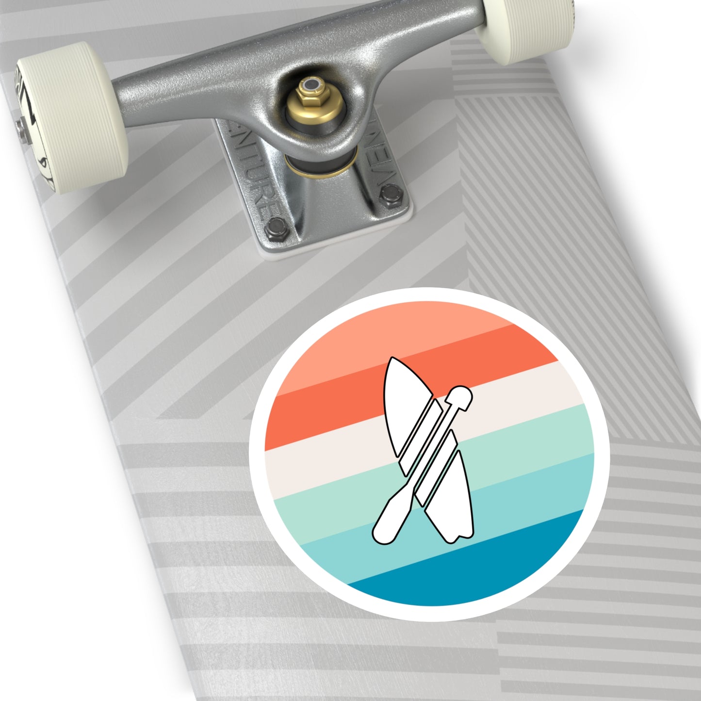 Multicolor Paddleboarding Sticker, Indoor\Outdoor