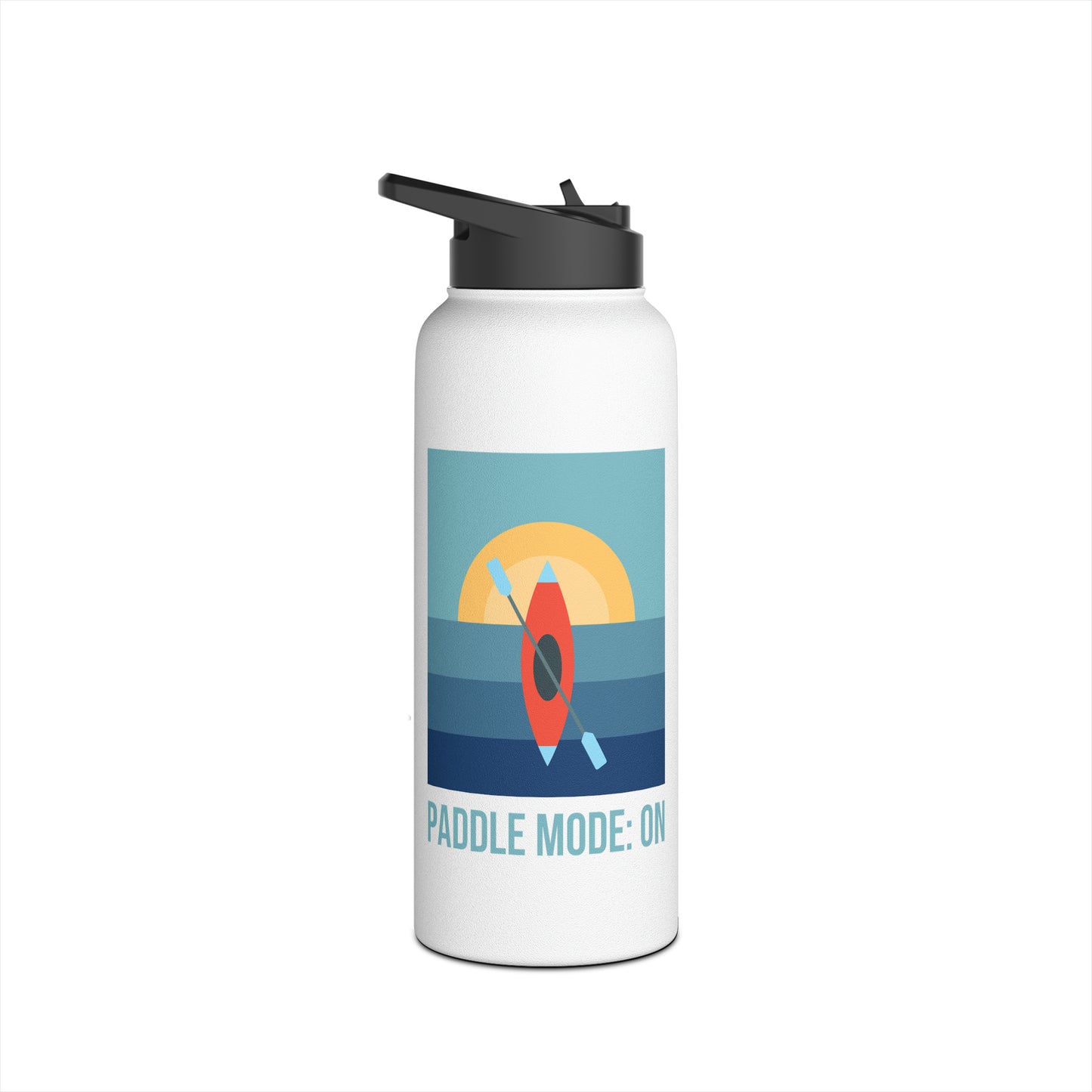Paddle Mode: On Stainless Steel Water Bottle, Standard Lid
