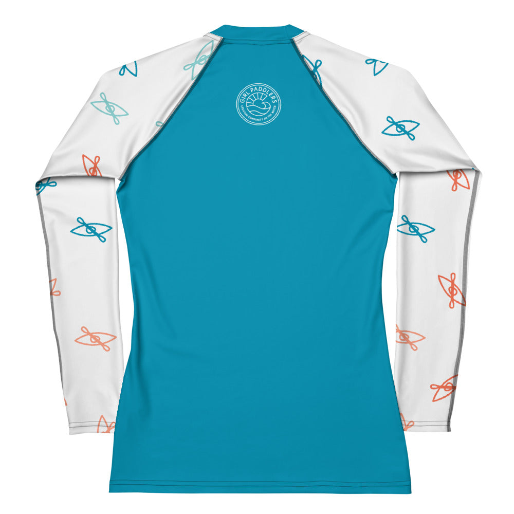 Blue Kayak Icon Women's Rash Guard