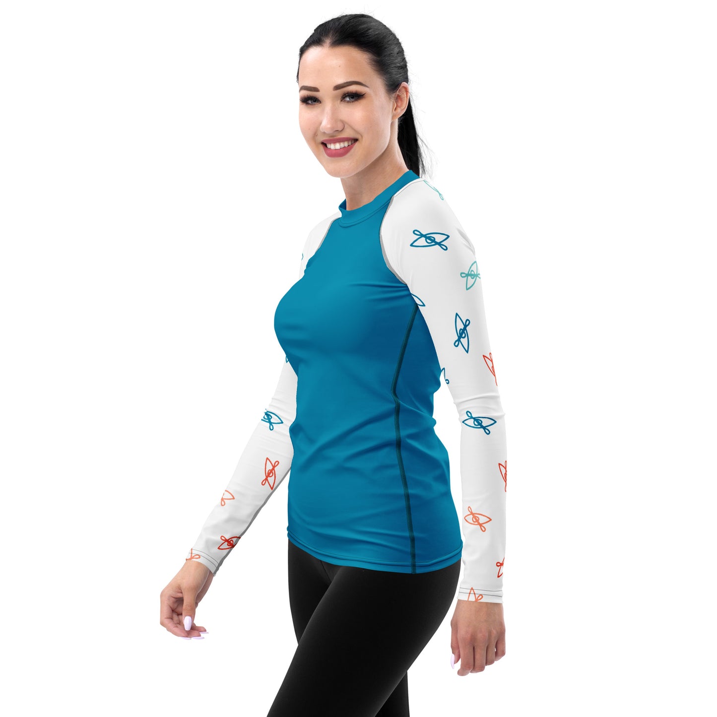 Blue Kayak Icon Women's Rash Guard