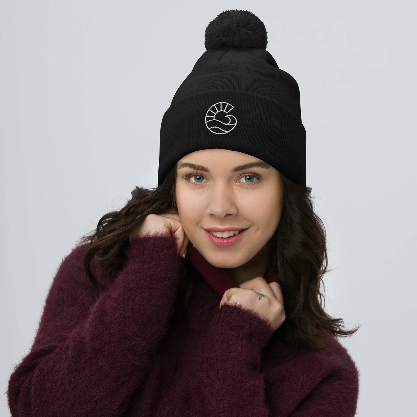 Girl Paddlers Pom-Pom Beanie