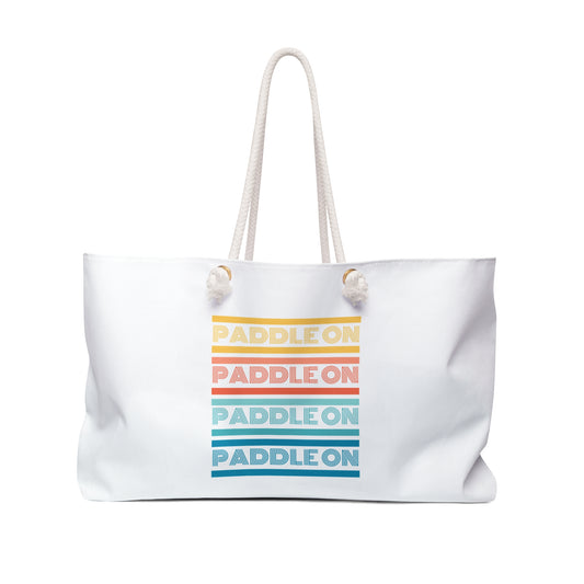 Paddle On Weekender Tote Bag