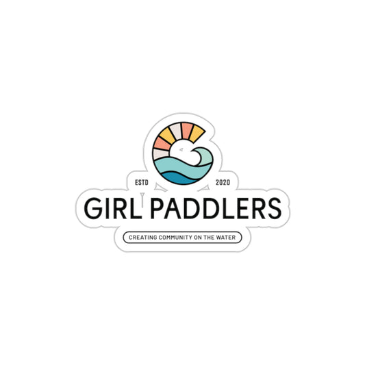 Girl Paddlers Die-Cut Sticker