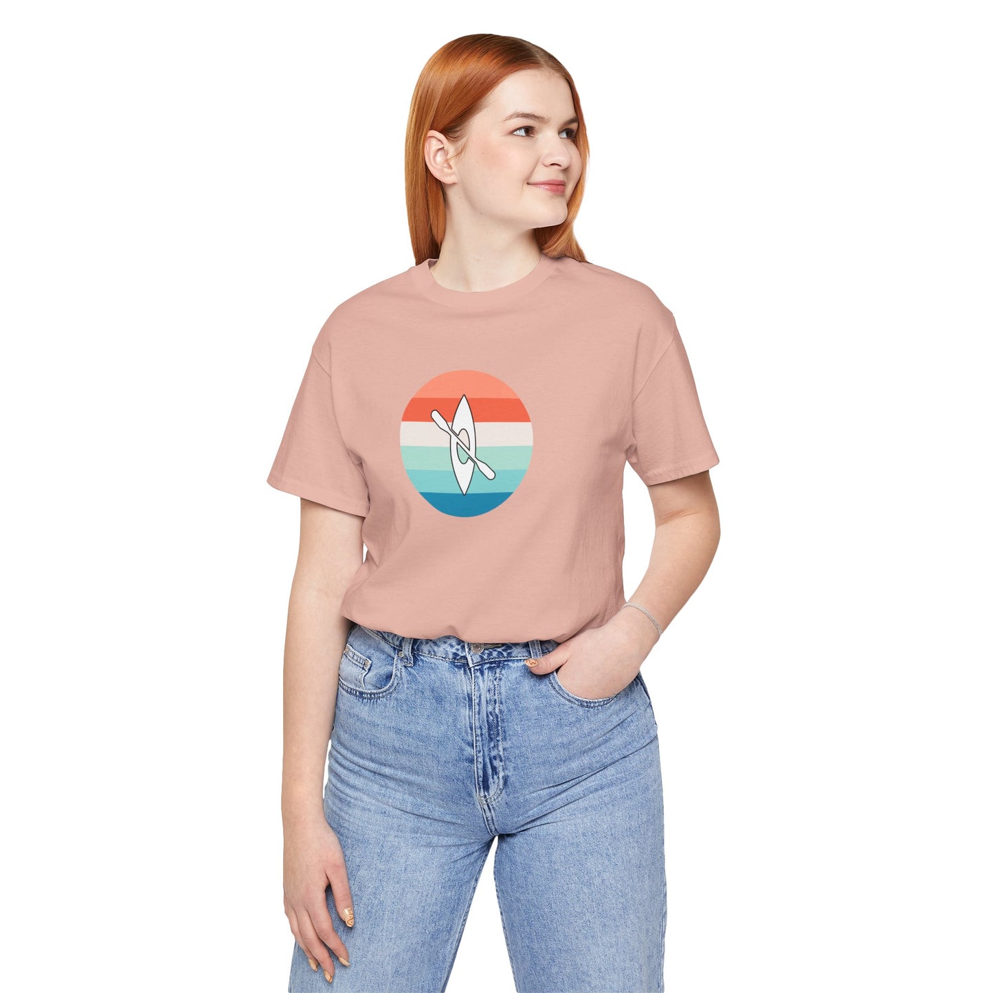 Multicolor Kayaking Jersey Short Sleeve Tee