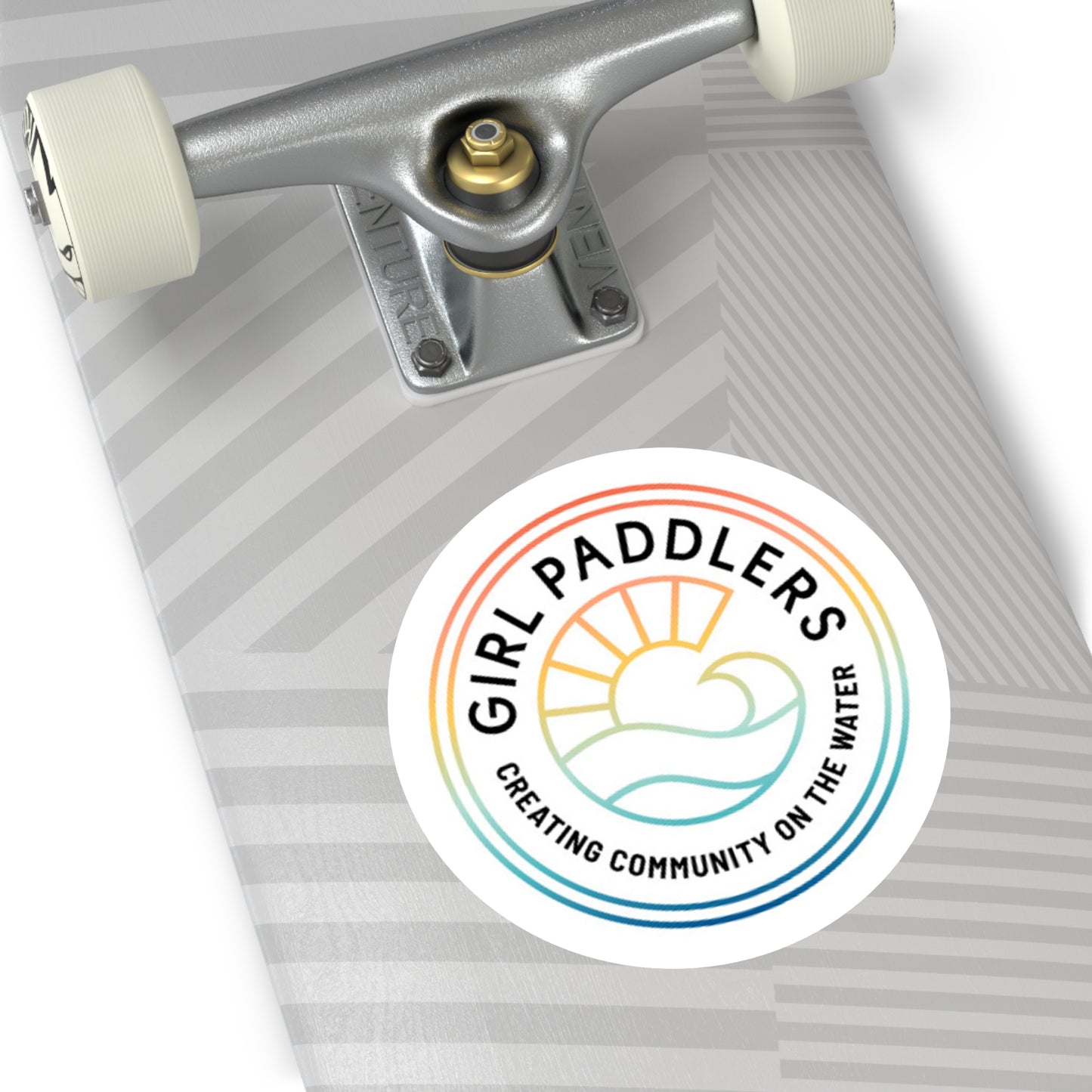 Girl Paddler Logo Sticker, Indoor\Outdoor