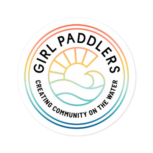 Girl Paddler Logo Sticker, Indoor\Outdoor