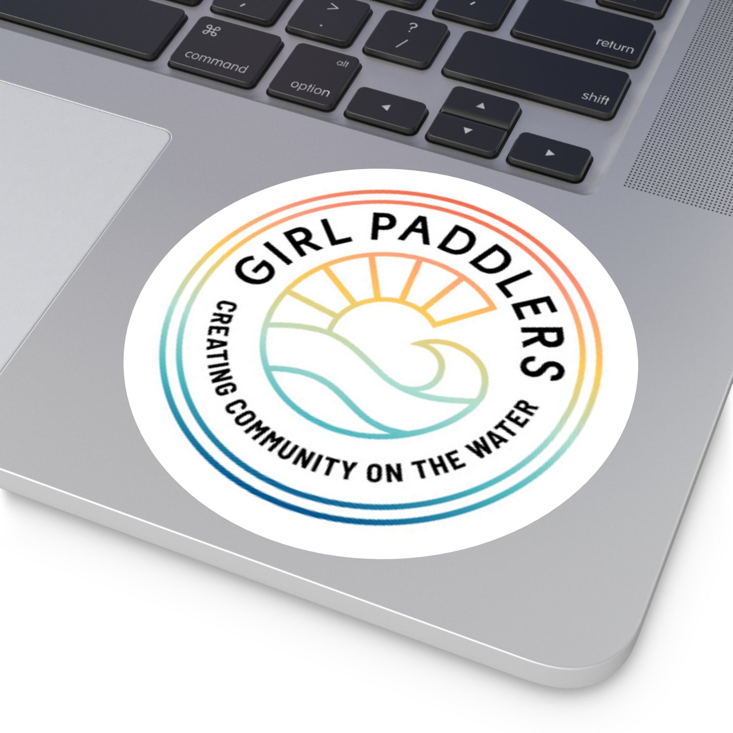 Girl Paddler Logo Sticker, Indoor\Outdoor