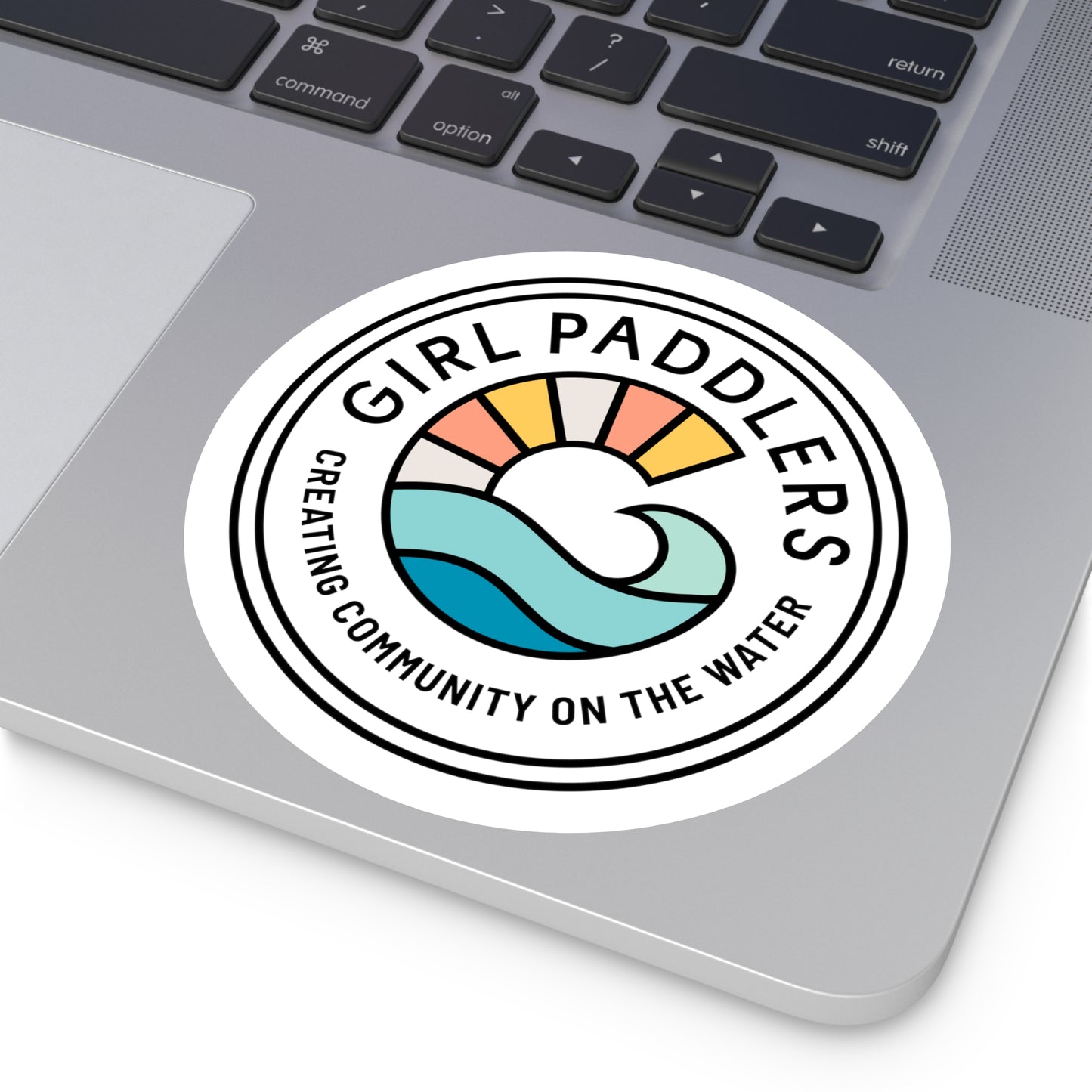 Girl Paddlers Logo Sticker, Indoor\Outdoor