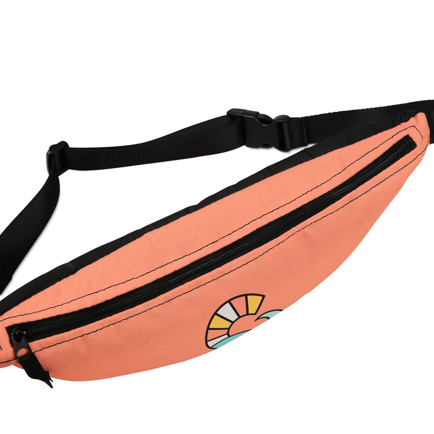 Peach Monogram Fanny Pack