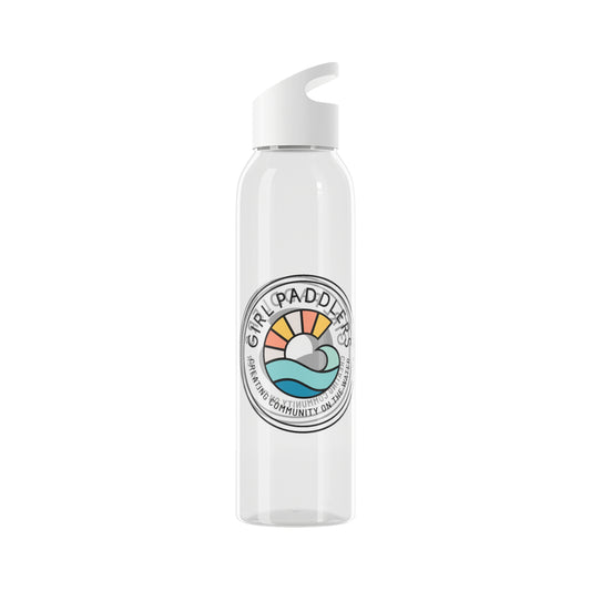 Girl Paddlers Sky Water Bottle